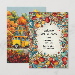 Carte Bienvenue À L'Invitation De La Fête De L'École