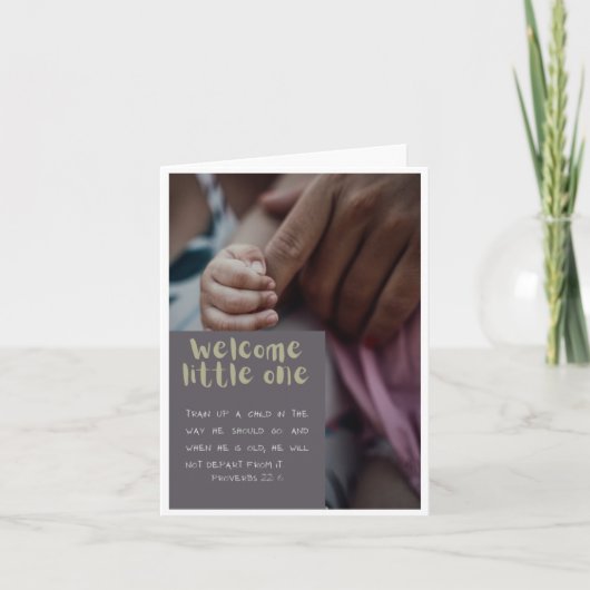 Carte Bienvenue à Little One (Devant)