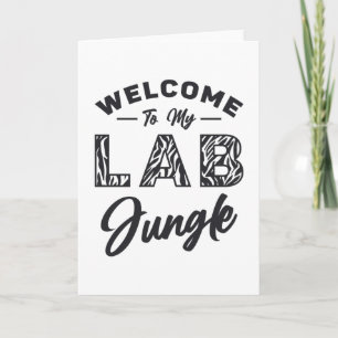 Carte Bienvenue À Mon Laboratoire Technicien En Laborato