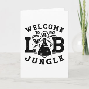 Carte Bienvenue À Mon Laboratoire Technique De Jungle