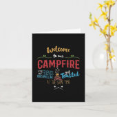 Carte Bienvenue À Notre Camping (Fleur jaune)