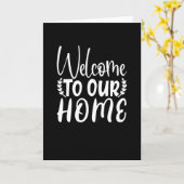 Carte Bienvenue À Notre Maison (Fleur jaune)