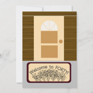 Carte Bienvenue à Quarante ! Joyeux 40e anniversaire !