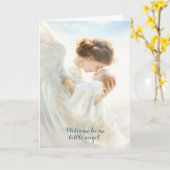 Carte Bienvenue Accueil Condolence (Fleur jaune)