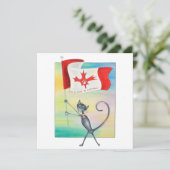 Carte Bienvenue au Canada (Debout devant)