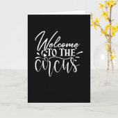 Carte Bienvenue Au Cirque (Fleur jaune)