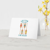 Carte Bienvenue Au Lake House (Fleur jaune)