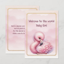 Bienvenue au monde Bébé Fille