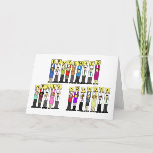 Carte Bienvenue au Team Benvenuto Nella Squadra