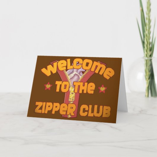 Carte Bienvenue au Zipper Club (Devant)