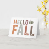 Carte Bienvenue Automne (Fleur jaune)