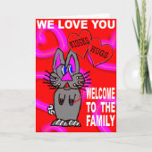 Carte Bienvenue Dans La Famille (Devant)