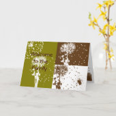 Carte Bienvenue dans la famille (Fleur jaune)