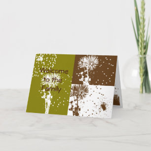 Carte Bienvenue dans la famille