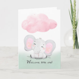 Carte Bienvenue dans la famille Nouvelle petite fille Él