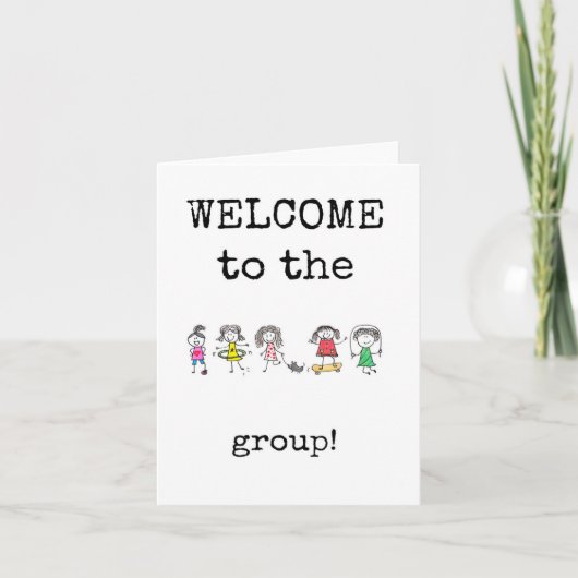Carte Bienvenue dans le groupe, l'équipe, la nouvelle ca (Devant)