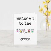 Carte Bienvenue dans le groupe, l'équipe, la nouvelle ca (Fleur jaune)