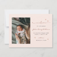 Bienvenue dans le monde | | Naissance Retro Boho