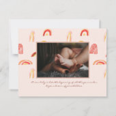 Carte Bienvenue dans le monde | | Ray of Sunshine Birth (Dos)