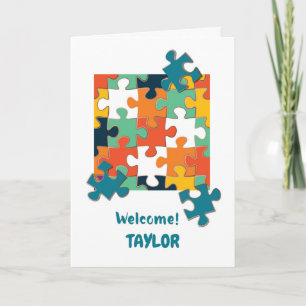 Carte Bienvenue dans le Puzzle de l'équipe