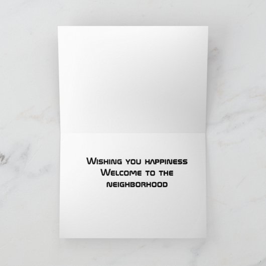 CARTE ***BIENVENUE DANS LE QUARTIER*** (Intérieur)