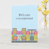 Carte Bienvenue dans le quartier (Fleur jaune)