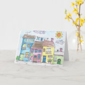 Carte Bienvenue dans le quartier (Fleur jaune)