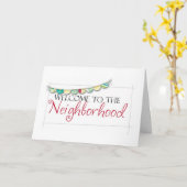 CARTE **BIENVENUE DANS LE QUARTIER** (Fleur jaune)