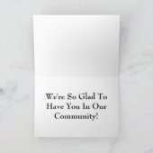 Carte Bienvenue Dans Le Quartier ! (Intérieur)