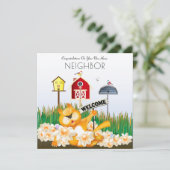 Carte Bienvenue Dans Le Quartier Nouvelle Maison (Debout devant)