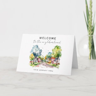 Carte Bienvenue dans le quartier Rue de banlieue à l'aqu