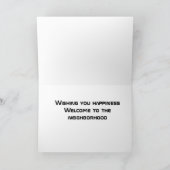 CARTE ***BIENVENUE DANS LE VOISINAGE*** (Intérieur)