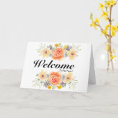 Carte Bienvenue Dans L'Équipe (Fleur jaune)