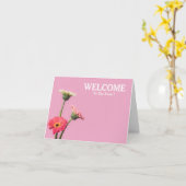 Carte Bienvenue dans l'équipe (Fleur jaune)