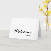 Carte Bienvenue Dans L'Équipe (Fleur jaune)