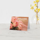 Carte Bienvenue dans l'équipe (Fleur jaune)