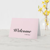 Carte Bienvenue Dans L'équipe (Fleur jaune)