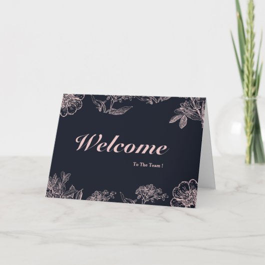 Carte Bienvenue Dans L'Équipe (Devant)