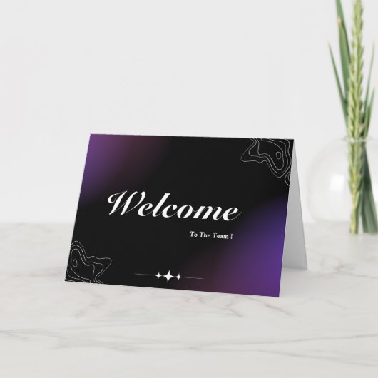 Carte Bienvenue Dans L'Équipe (Devant)