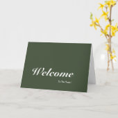 Carte Bienvenue Dans L'équipe (Fleur jaune)