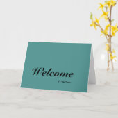 Carte Bienvenue dans l'équipe  (Fleur jaune)