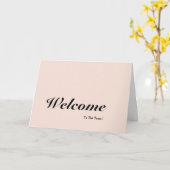 Carte Bienvenue dans l'équipe  (Fleur jaune)