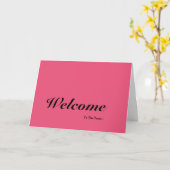 Carte Bienvenue Dans L'équipe (Fleur jaune)