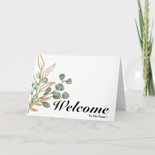 Carte Bienvenue Dans L'Équipe (Devant)