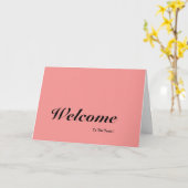 Carte Bienvenue Dans L'Équipe (Fleur jaune)