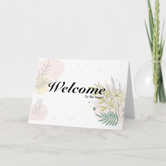 Carte Bienvenue Dans L'Équipe (Devant)