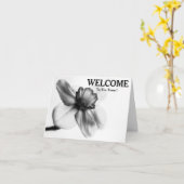 Carte Bienvenue dans l'équipe (Fleur jaune)