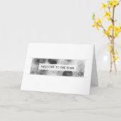 Carte bienvenue dans l'équipe (bokeh) (Fleur jaune)