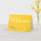 Carte Bienvenue Dans L'Équipe Jaune (Fleur jaune)