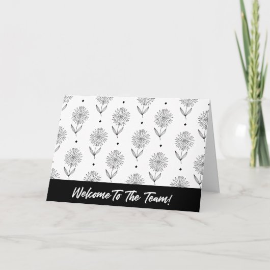 Carte Bienvenue dans l'équipe Nouveau travail d'employé (Devant)
